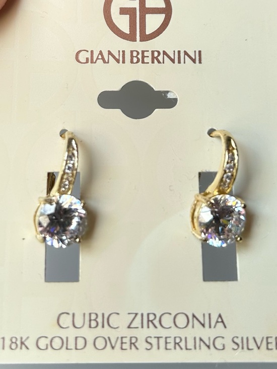 Giani Bernini Jewelry - Giani Bernini Gold Tone Clear Cubic Zirconia Drop Earrings NWT